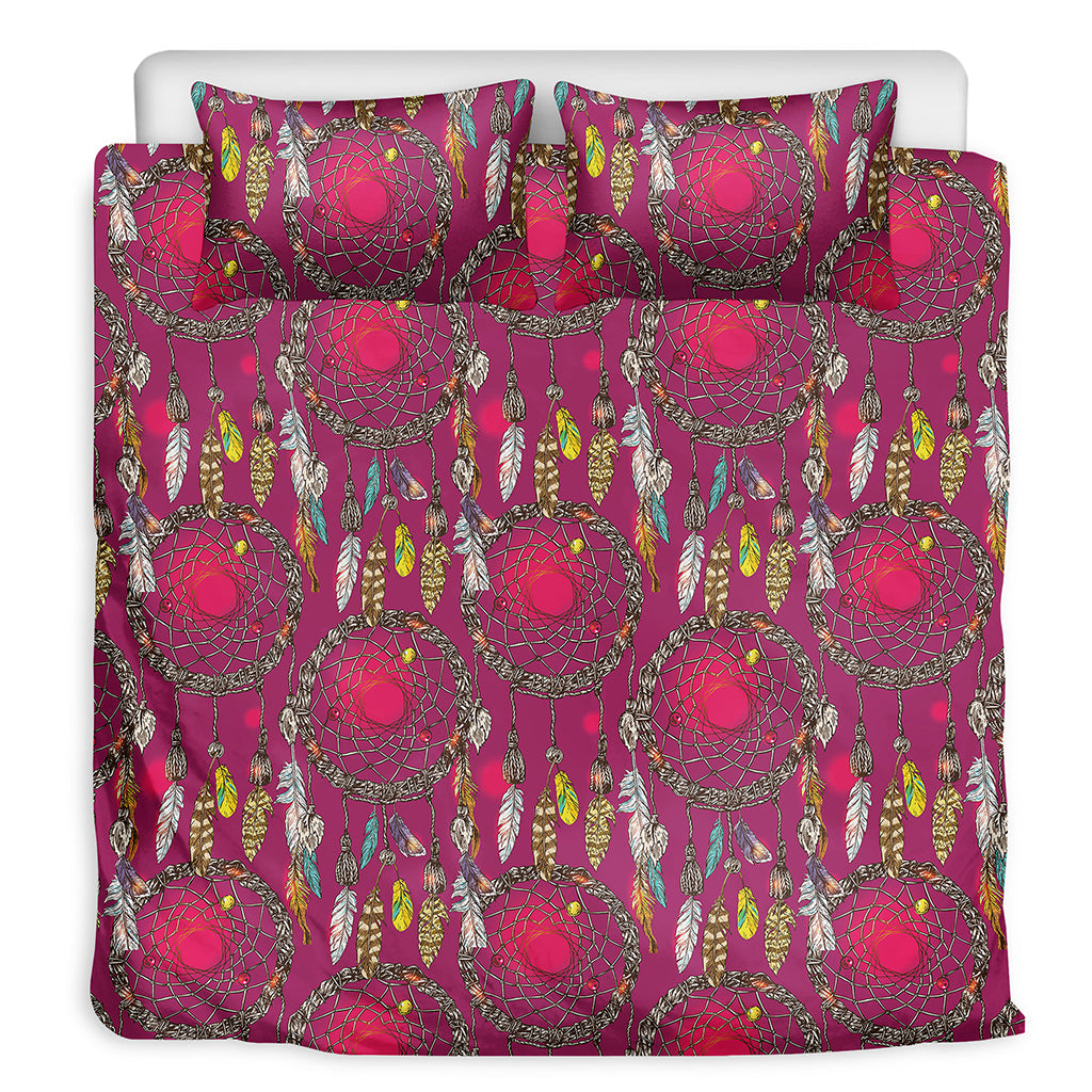 Purple Native Dream Catcher Print Duvet Cover Bedding Set