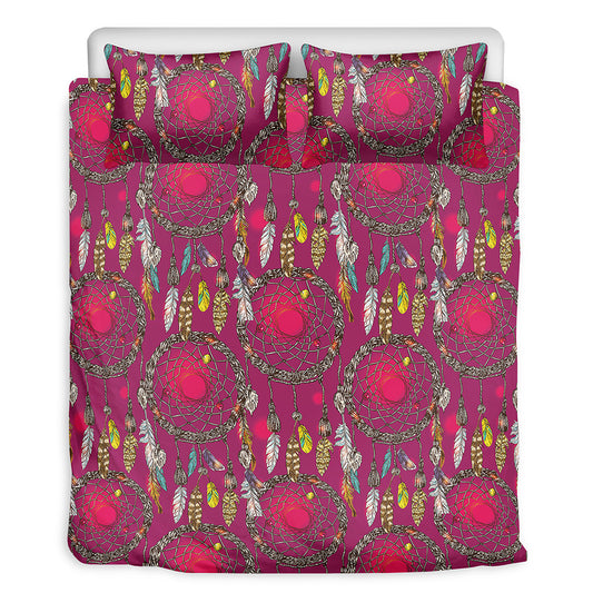 Purple Native Dream Catcher Print Duvet Cover Bedding Set