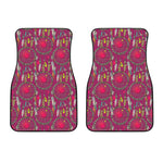 Purple Native Dream Catcher Print Front Car Floor Mats