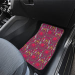 Purple Native Dream Catcher Print Front Car Floor Mats