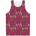 Purple Native Dream Catcher Print Men's Tank Top