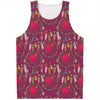 Purple Native Dream Catcher Print Men's Tank Top