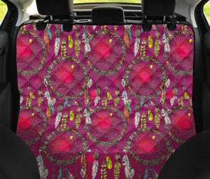 Purple Native Dream Catcher Print Pet Car Back Seat Cover