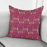 Purple Native Dream Catcher Print Pillow Cover