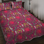 Purple Native Dream Catcher Print Quilt Bed Set