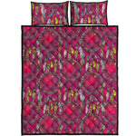 Purple Native Dream Catcher Print Quilt Bed Set