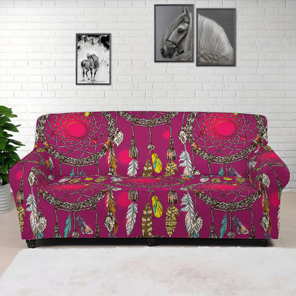 Purple Native Dream Catcher Print Sofa Cover