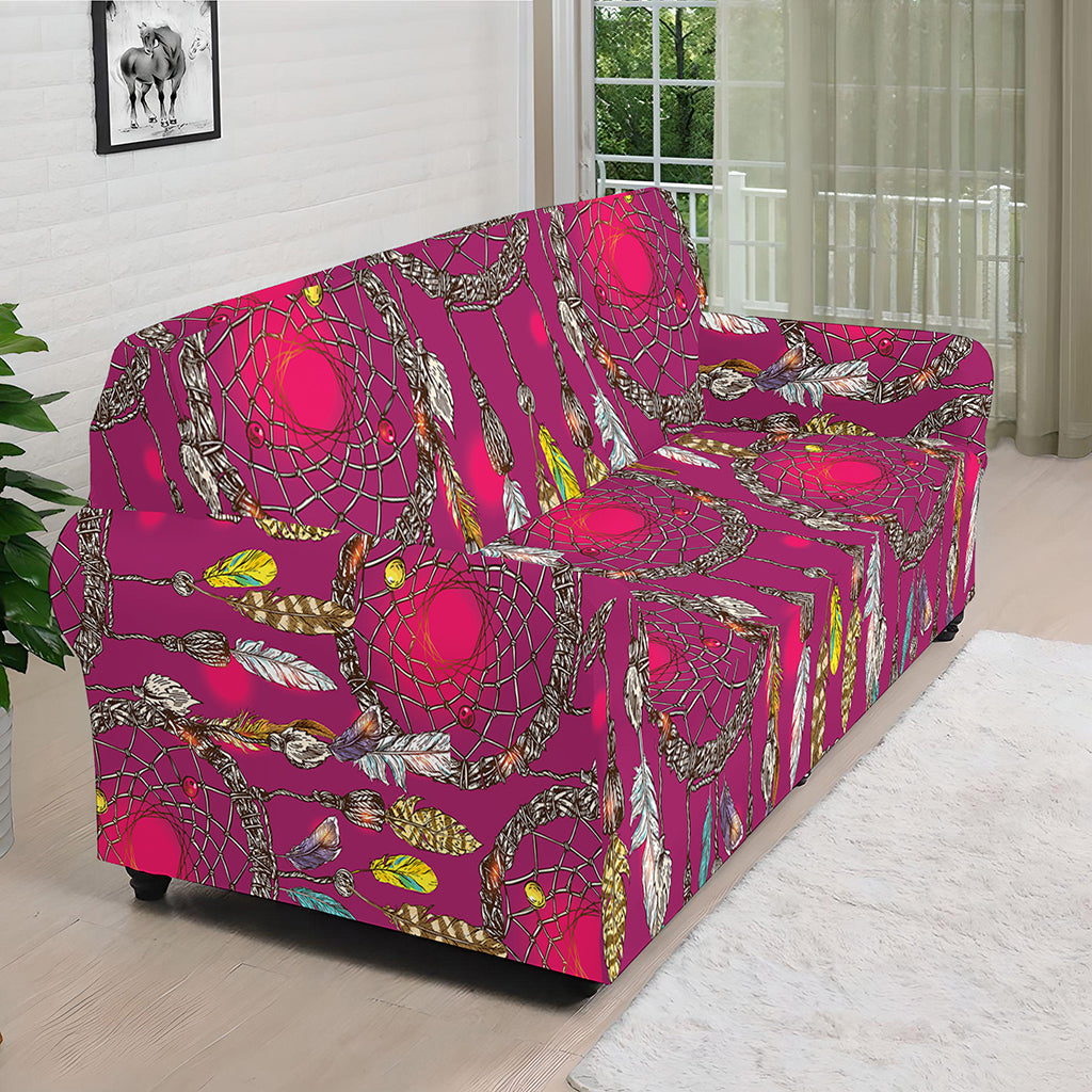 Purple Native Dream Catcher Print Sofa Cover