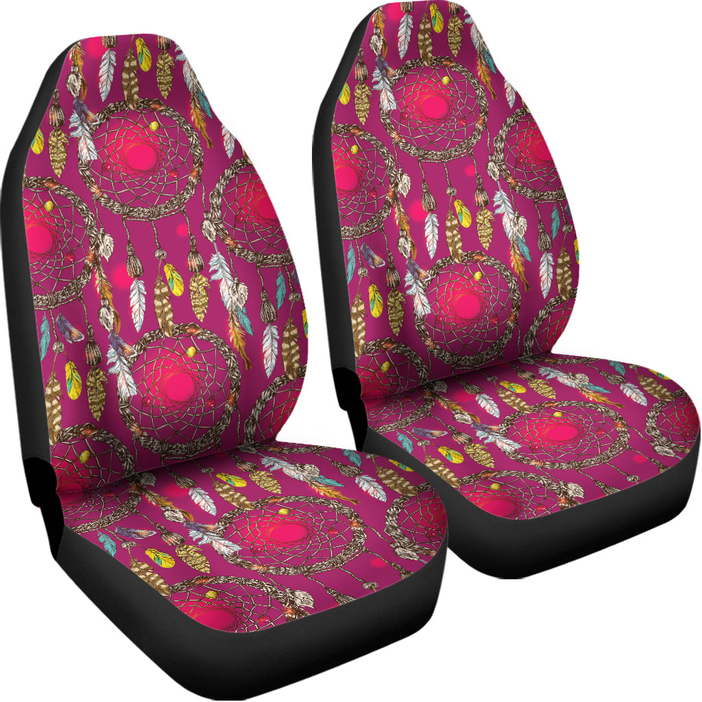 Purple Native Dream Catcher Print Universal Fit Car Seat Covers