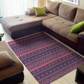 Purple Native Tribal Pattern Print Floor Mat