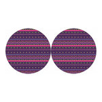 Purple Native Tribal Pattern Print Car Coasters