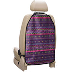 Purple Native Tribal Pattern Print Car Seat Organizers