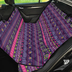 Purple Native Tribal Pattern Print Pet Car Back Seat Cover