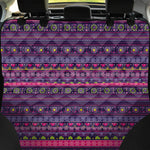 Purple Native Tribal Pattern Print Pet Car Back Seat Cover