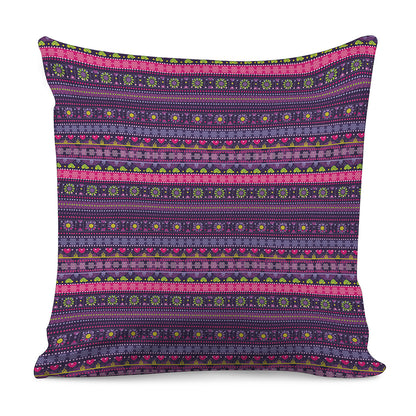 Purple Native Tribal Pattern Print Pillow Cover