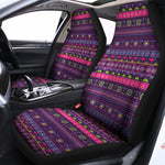 Purple Native Tribal Pattern Print Universal Fit Car Seat Covers