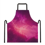 Purple Nebula Cloud Galaxy Space Print Apron