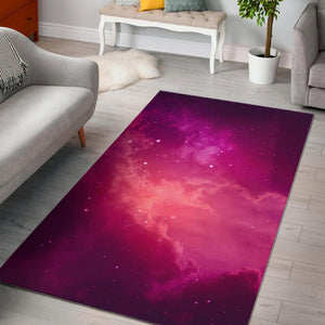 Purple Nebula Cloud Galaxy Space Print Area Rug GearFrost