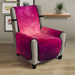 Purple Nebula Cloud Galaxy Space Print Armchair Protector