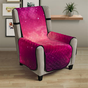 Purple Nebula Cloud Galaxy Space Print Armchair Protector