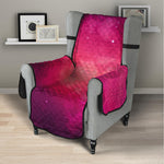 Purple Nebula Cloud Galaxy Space Print Armchair Protector