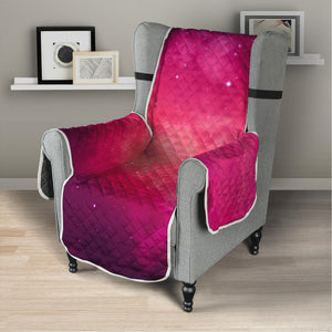 Purple Nebula Cloud Galaxy Space Print Armchair Protector