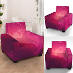 Purple Nebula Cloud Galaxy Space Print Armchair Slipcover