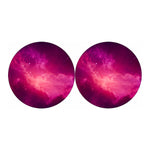 Purple Nebula Cloud Galaxy Space Print Car Coasters