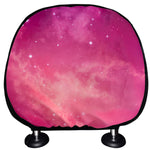 Purple Nebula Cloud Galaxy Space Print Car Headrest Covers