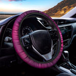 Purple Nebula Cloud Galaxy Space Print Car Steering Wheel Cover