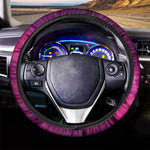 Purple Nebula Cloud Galaxy Space Print Car Steering Wheel Cover