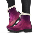 Purple Nebula Cloud Galaxy Space Print Comfy Boots GearFrost