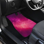 Purple Nebula Cloud Galaxy Space Print Front and Back Car Floor Mats