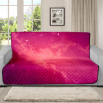 Purple Nebula Cloud Galaxy Space Print Futon Protector