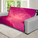 Purple Nebula Cloud Galaxy Space Print Futon Protector