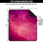 Purple Nebula Cloud Galaxy Space Print Futon Protector