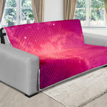 Purple Nebula Cloud Galaxy Space Print Futon Protector