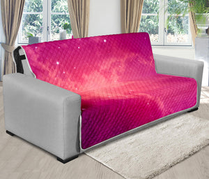 Purple Nebula Cloud Galaxy Space Print Futon Protector