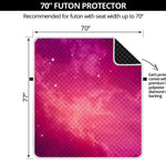 Purple Nebula Cloud Galaxy Space Print Futon Protector