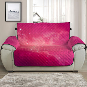 Purple Nebula Cloud Galaxy Space Print Half Sofa Protector