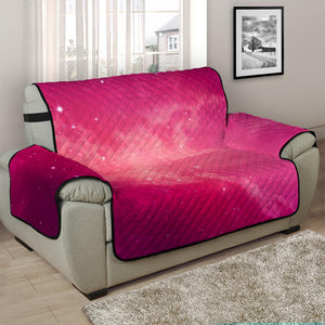 Purple Nebula Cloud Galaxy Space Print Half Sofa Protector