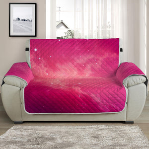 Purple Nebula Cloud Galaxy Space Print Half Sofa Protector