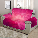 Purple Nebula Cloud Galaxy Space Print Half Sofa Protector