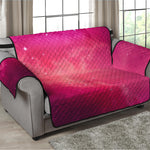 Purple Nebula Cloud Galaxy Space Print Loveseat Protector