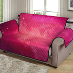 Purple Nebula Cloud Galaxy Space Print Loveseat Protector