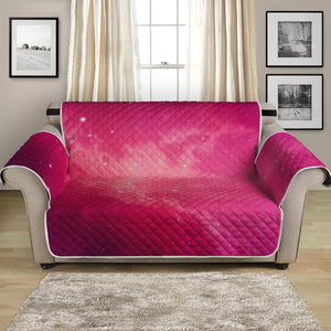 Purple Nebula Cloud Galaxy Space Print Loveseat Protector