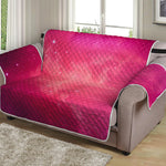 Purple Nebula Cloud Galaxy Space Print Loveseat Protector