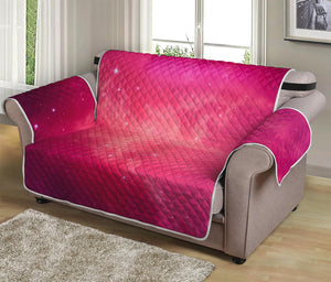 Purple Nebula Cloud Galaxy Space Print Loveseat Protector