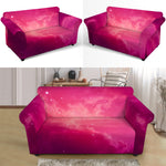 Purple Nebula Cloud Galaxy Space Print Loveseat Slipcover