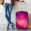 Purple Nebula Cloud Galaxy Space Print Luggage Cover